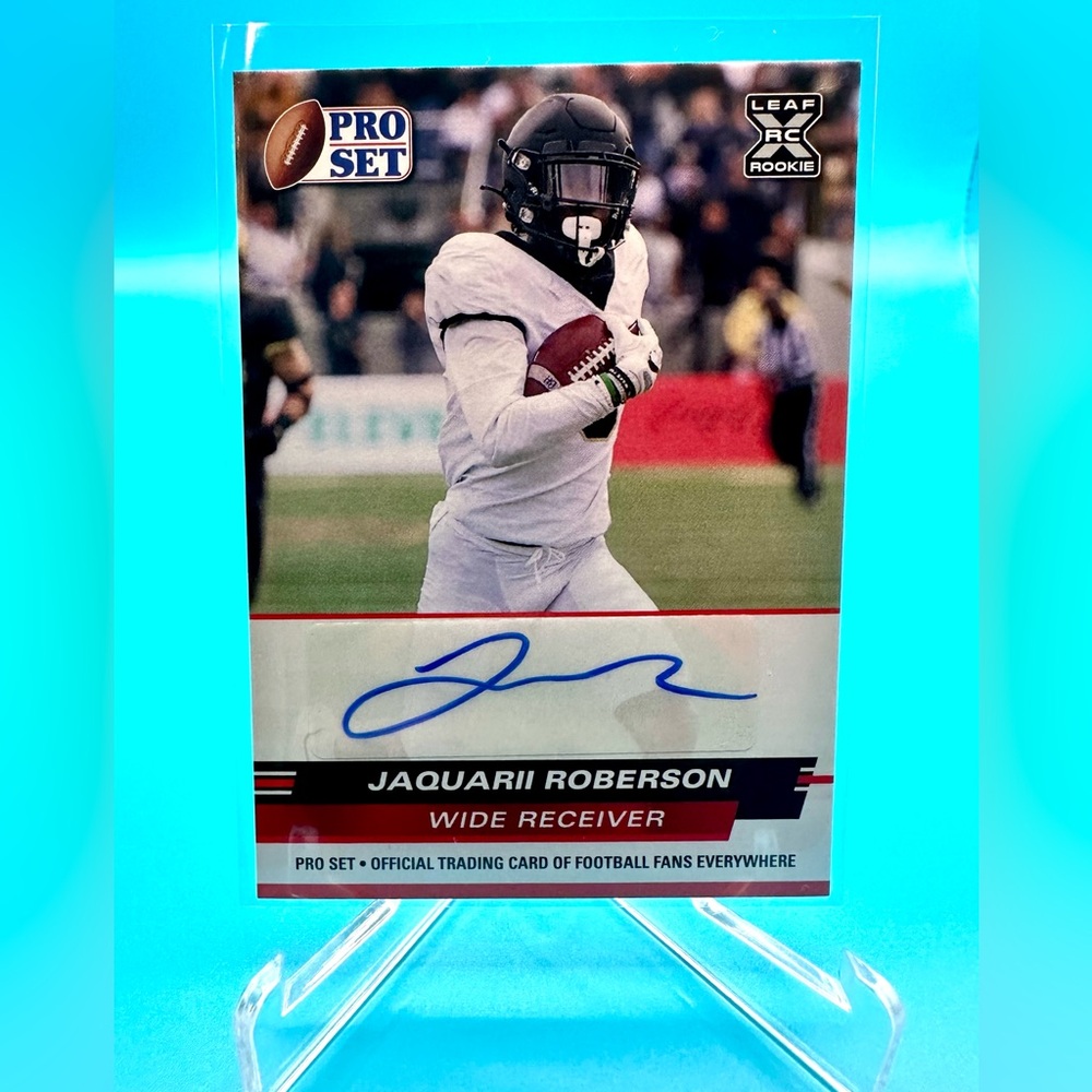🔥Jaquarii Roberson 2022 Leaf Rookie Auto! UC-JR1 Dallas Cowboys RC